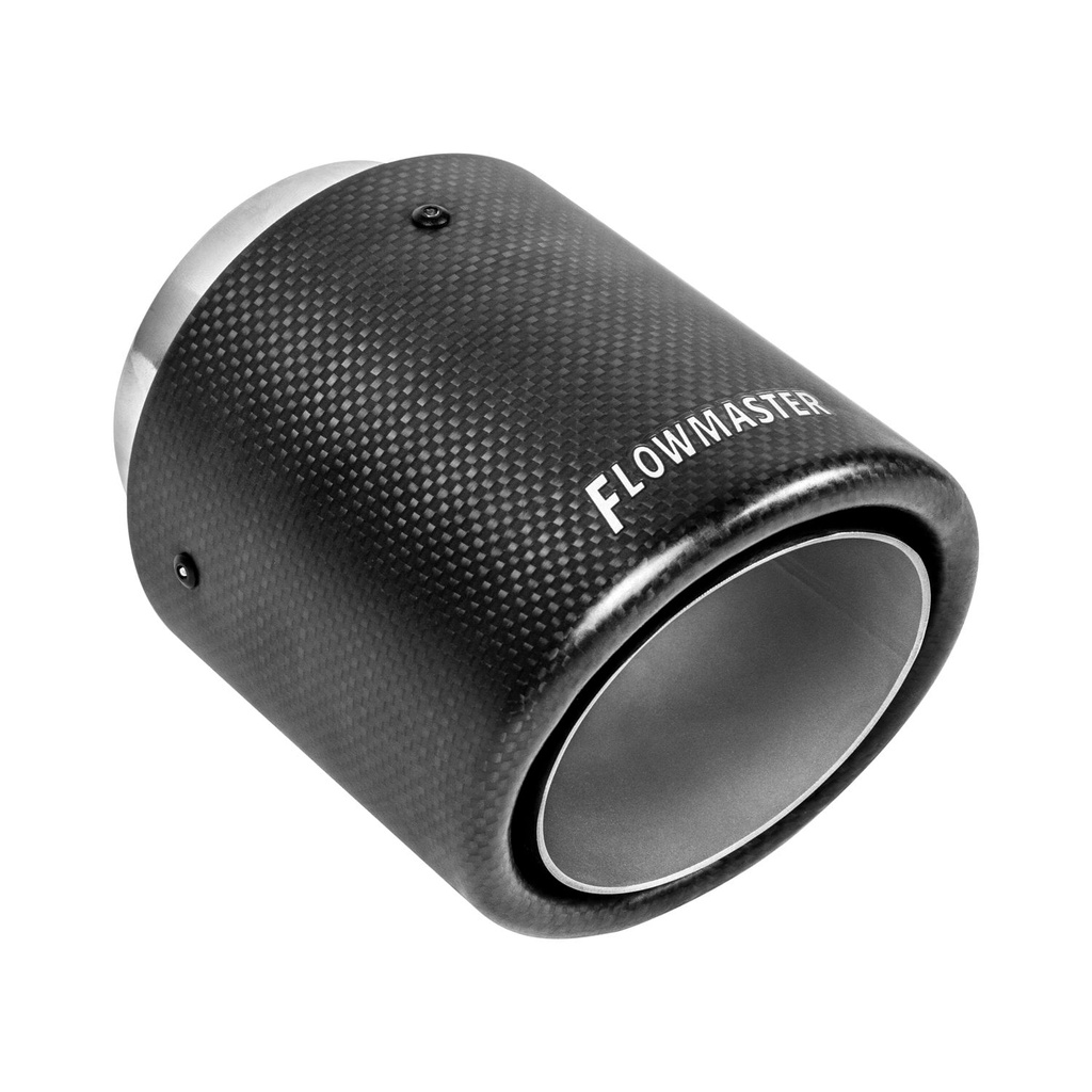 Flowmaster 15401: Carbon Fiber 304S Stainless Steel Exhaust Tip Weld-On
