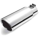 Gibson Performance Exhaust 500417: Stainless Steel Slash Cut Dual Walled Exhaust Tip Inlet: 2.5"
