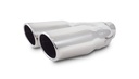 Vibrant Performance 1335: Dual 3.25" x 2.75" Oval Stainless Steel Exhaust Tip Single Wall