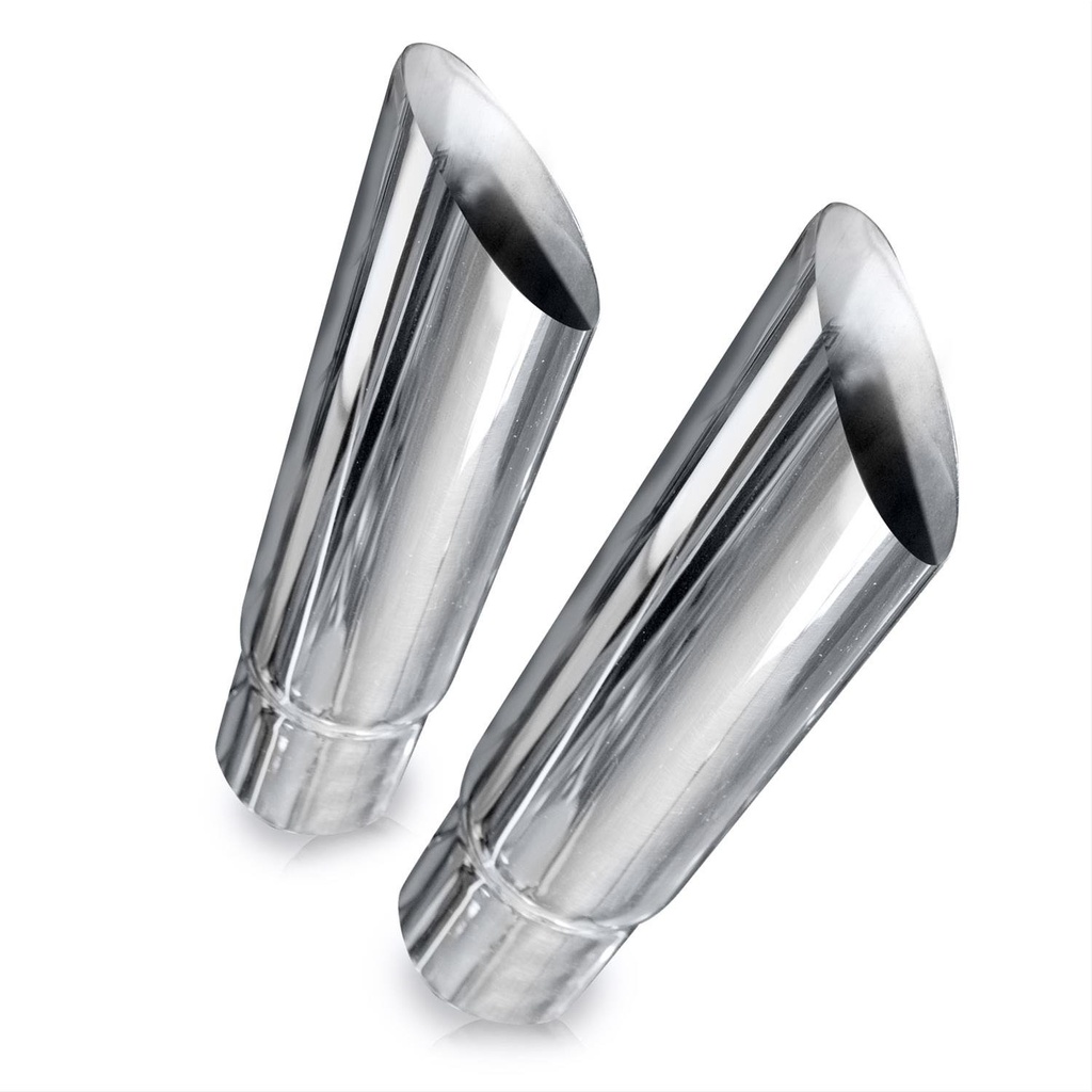 Stainless Works 770250: 770250 Exhaust Tail Pipe Tip, Universal, Resonator Slash Cut Tips 2-1/2" Inlet