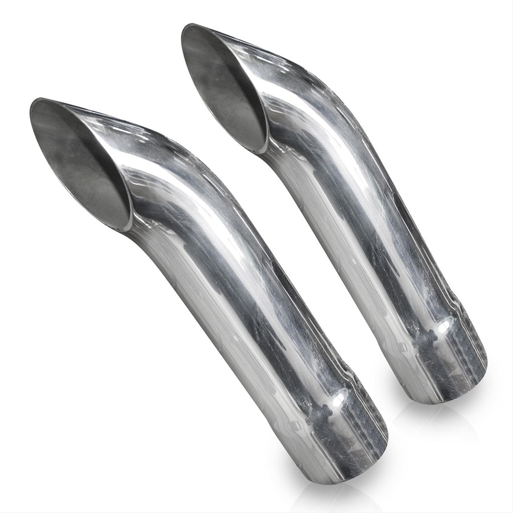Stainless Works 7070225: 7070225 Exhaust Tail Pipe Tip, Universal, Extended Turn Down Tips 2-1/4" Inlet