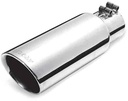 Gibson Performance Exhaust 500641: Rolled Edge Slash Cut Exhaust Tip Inlet: 3"