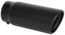 Spectre 22361: Black Bolt-On Exhaust Tip Slant Cut