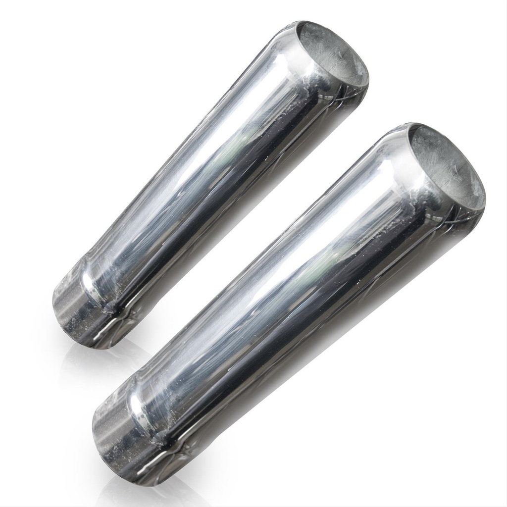 Stainless Works 7040225: 7040225 Exhaust Tail Pipe Tip, Universal, Pencil Cut Tips 2-1/4" Inlet