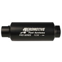 Aeromotive 12339: Filter, In-line, Pro-series, AN-12, 10 Micron Micro Glass Element, Nickel Chrome Finish