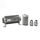 DeatschWerks 803110010K10: 803110010K10 In-line fuel filter element and housing kit stainless steel 10 micron -10AN 110mm. Universal