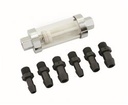 Mr Gasket 9706: 9706 Clearview Inline Fuel Filter Fits Carbureted Applications up to 10 PSI [100 Micron]