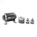 DeatschWerks 803070010K6: 803070010K6 In-line fuel filter element and housing kit stainless steel 10 micron -6AN 70mm. Universal