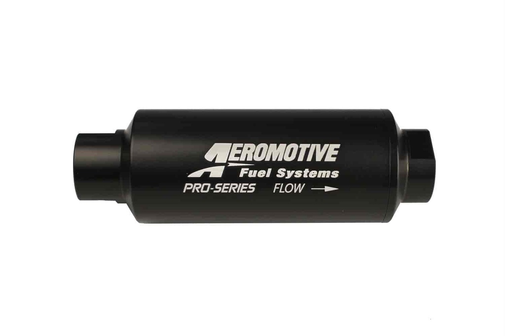 Aeromotive 12310: Pro Series In-Line Fuel Filter -12AN O-Ring Inlet/Outlet Ports
