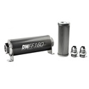 DeatschWerks 803160010K10: 803160010K10 In-line fuel filter element and housing kit stainless steel 10 micron -10AN 160mm. Universal