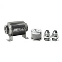 DeatschWerks 803070010K10: 803070010K10 In-line fuel filter element and housing kit stainless steel 10 micron -10AN 70mm. Universal
