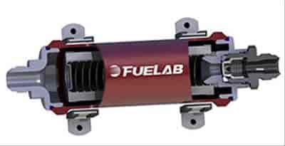 Fuelab 85812-1: 858 Series Intergrated In-Line Fuel Filter/Check Valve Long Length