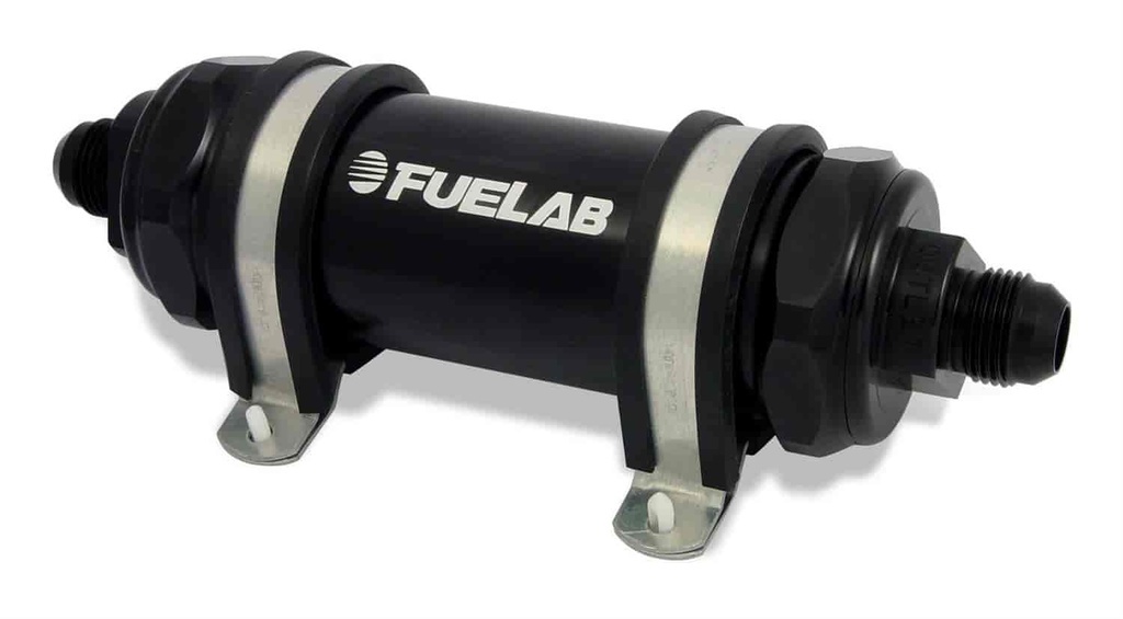 Fuelab 82833-1: 828 Series In-Line Fuel Filter with 5" Element Long Length