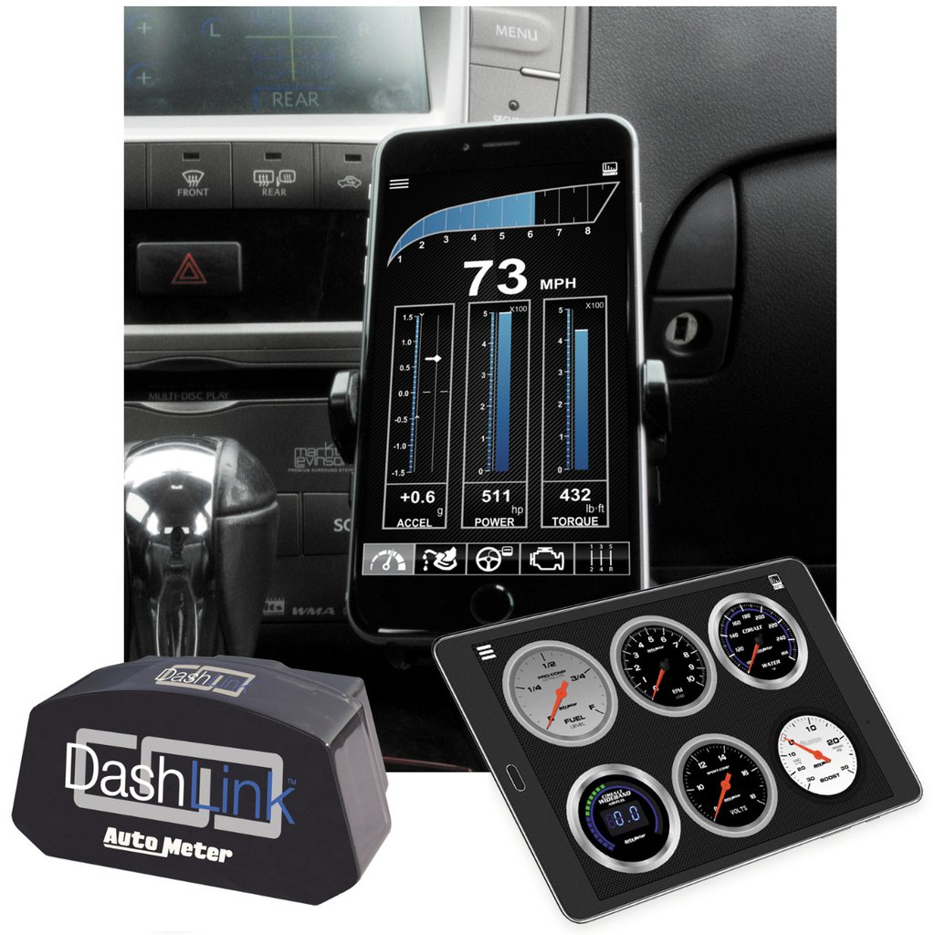 AutoMeter DASHLINK II, OBDII DIGITAL GAUGES, APPLE iOS/ANDROID