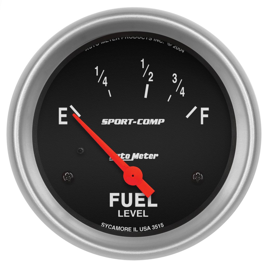 AutoMeter 2-5/8" FUEL LEVEL, 73-10 Ω, AIR-CORE, SPORT-COMP