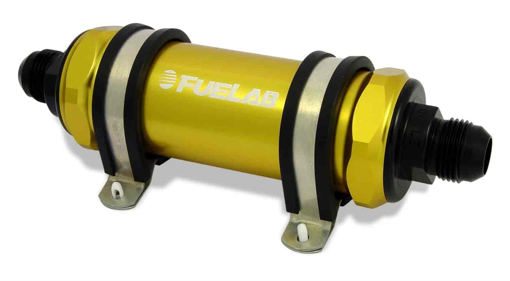 Fuelab 85831-5: 858 Series Intergrated In-Line Fuel Filter/Check Valve Long Length