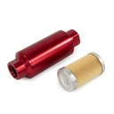 Top Street Performance JM1021R: JM1021R Fuel Filter w/ 10 Micron Paper Element, Red