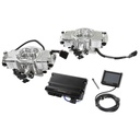 Holley 550-1074: 550-1074 Terminator X Stealth 4150 Dual Throttle Body (2 x 4) EFI System [Shiny Finish]