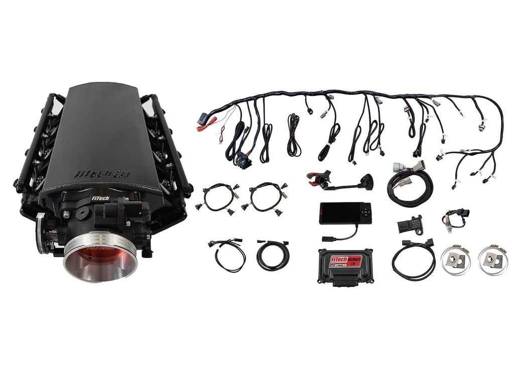 FITech Fuel Injection 70002: 70002 Ultimate LS EFI Induction System LS1/LS2/LS6 500HP with Transmission Control