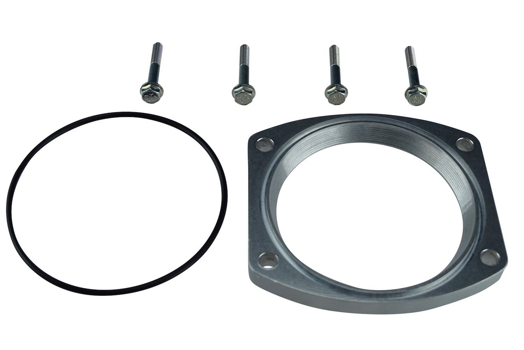 ICT Billet 551517: LS Throttle Body Adapter for 92mm Intake to 102mm Throttle Body
