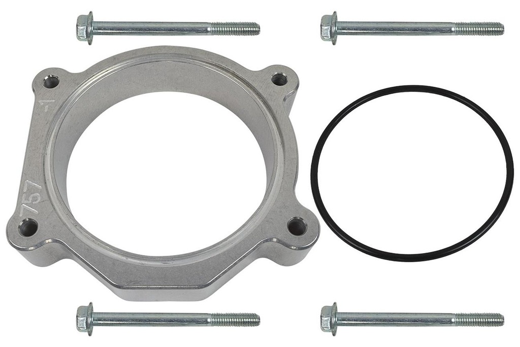 ICT Billet 551757-1: 551757-1 LSA LS3 Throttle Body Spacer 1 inch Adapter LS Clearance 4 Bolt TB DBW