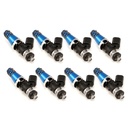 Injector Dynamics 10506011D8: 1050.60.11.D.8 1050cc Fuel Injector Set, 11 mm (Blue) Adaptor Tops, Denso Lower Cushions