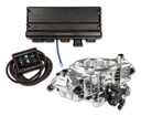 Holley 550-1028: 550-1028 Terminator X Max Stealth 4150 EFI System with Transmission Control for GM LS Engines with 24x Ignition [Shiny Finish]