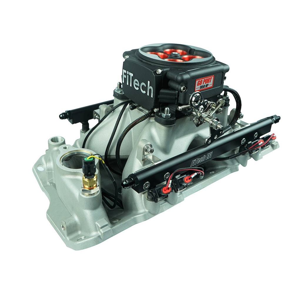 FITech Fuel Injection 37858: Go Port EFI 550-1050 HP System Small Block Chevy Gen 1