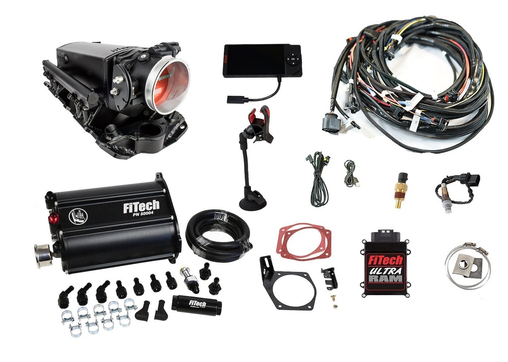 FITech Fuel Injection 35301: 35301 Ultra Ram 650 HP Chevy Small Block EFI System With Force Fuel Delivery Master Kit