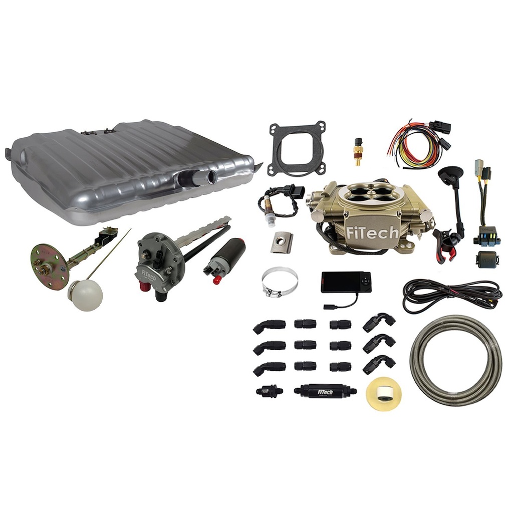 FITech Fuel Injection 38007: 38007 Easy Street 600 HP Gold EFI System Total Package for 1964-1967 Chevy Chevelle, w/ Pump In-Tank & Fuel Lines