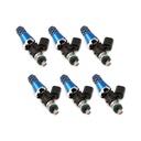 Injector Dynamics 13006011146: 1300.60.11.14.6 1340cc Fuel Injector Set, 60 mm Length, 11 mm Blue Top, 14 mm Lower O-Ring
