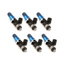Injector Dynamics 13006011D6: 1300.60.11.D.6 1340cc Fuel Injector Set, 60 mm Length, 11 mm Blue Top, Denso Lower Cushion