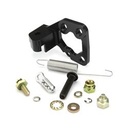 Lokar XTCB-40HS2: XTCB-40HS2 Throttle and Kickdown Cable Mounting Bracket for Holley Sniper 2 EFI [Black Anodized]