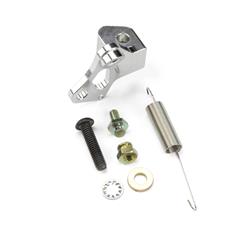 Lokar TCB-40PF4L: TCB-40PF4L Throttle Cable And Kickdown Cable Bracket, Fits w/Edelbrock Pro-Flo 4 w/4150 Throttle Body, Brite