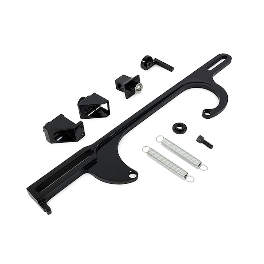 Top Street Performance JM3101BK: JM3101BK Throttle Cable Bracket, Holley 4150/4160 Style 4 BBL, Black