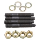 Edelbrock 8060: Bull Nosed Carburetor Stud Kit Black Oxide Stud Finish