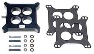 Trans Dapt 2529: Swirl Torque Carburetor Spacer 1" Holley Square Bore with PCV 4-bbl