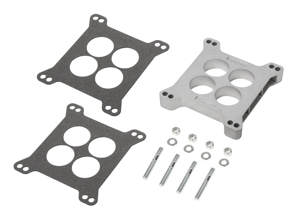 Mr Gasket 6006: Aluminum Carb Spacer Kit 1" Ported