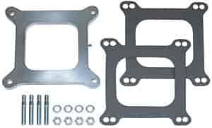 Trans Dapt 2094: 3/8" Holley 4-bbl Carburetor Spacer With Tube and Cap Open Plenum