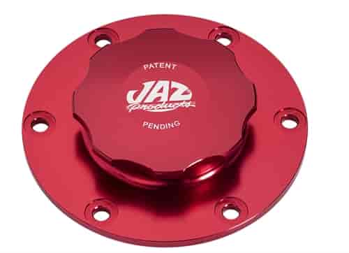 JAZ Products 391-725-06: Billet Fuel Cell Cap Assembly Red 6-Bolt