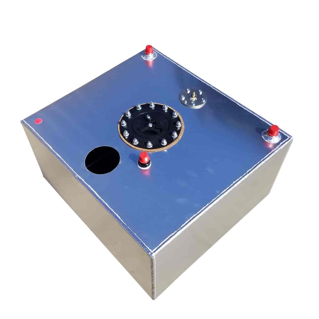 RCI 2150HS: 15-Gallon Aluminum EFI Pump Ready Fuel Cell 18 in. L x 20 in. W x 10 in. H - Natural Finish
