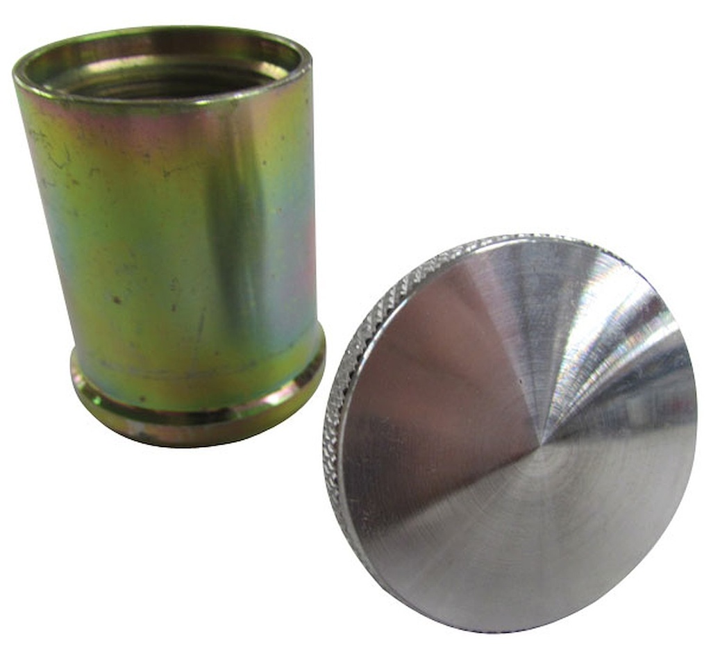 Tanks Inc. EZ2G: EZ2G 2 in. Tall Mini Steel Filler Neck w/ Aluminum Cap