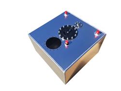 RCI 2120US: 12-Gallon Aluminum EFI Pump Ready Fuel Cell 17 in. L x 17 in. W x 10 in. H - Natural Finish