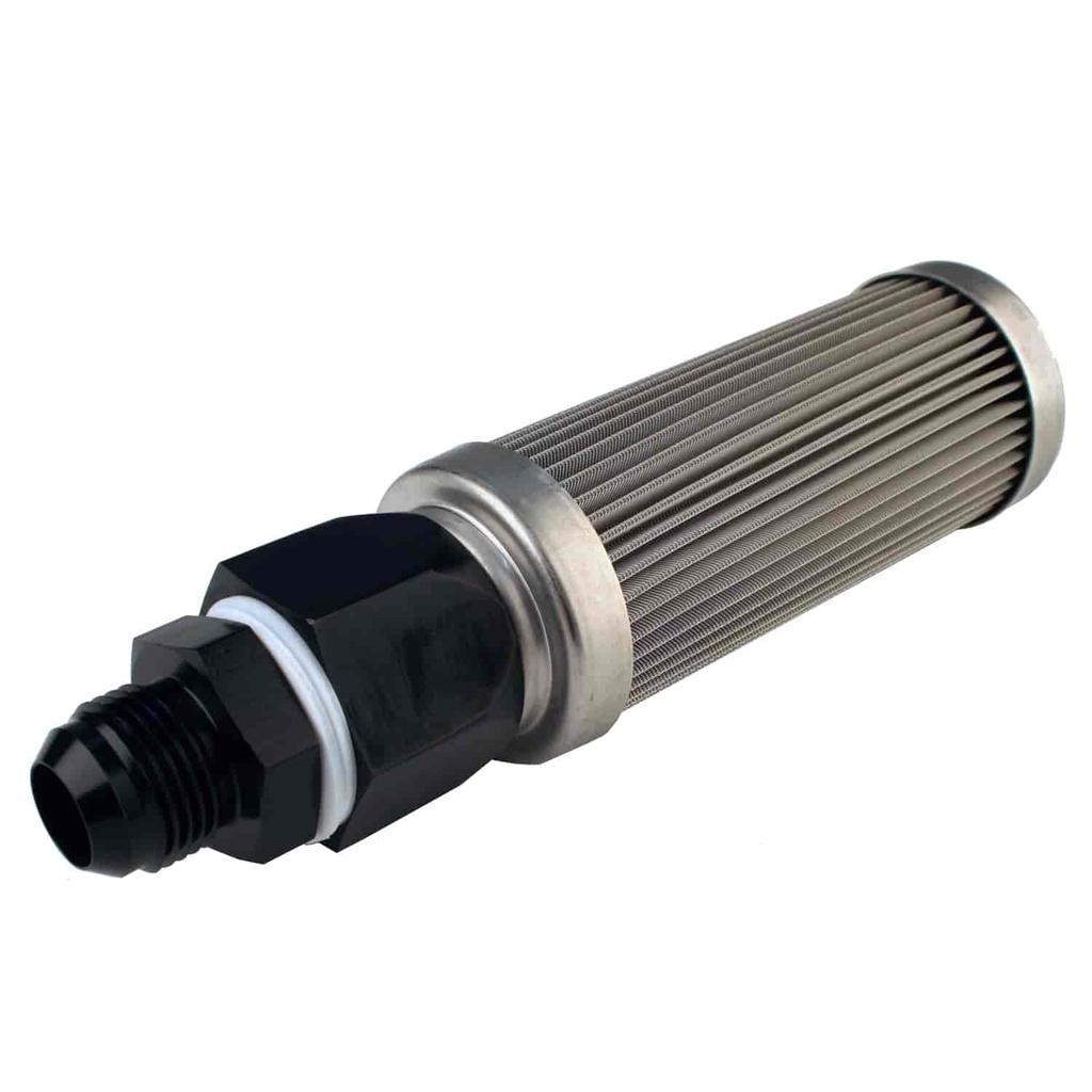 Aeromotive 12612: Stealth 100-micron Stainless Steel Bulkhead Fuel Filter