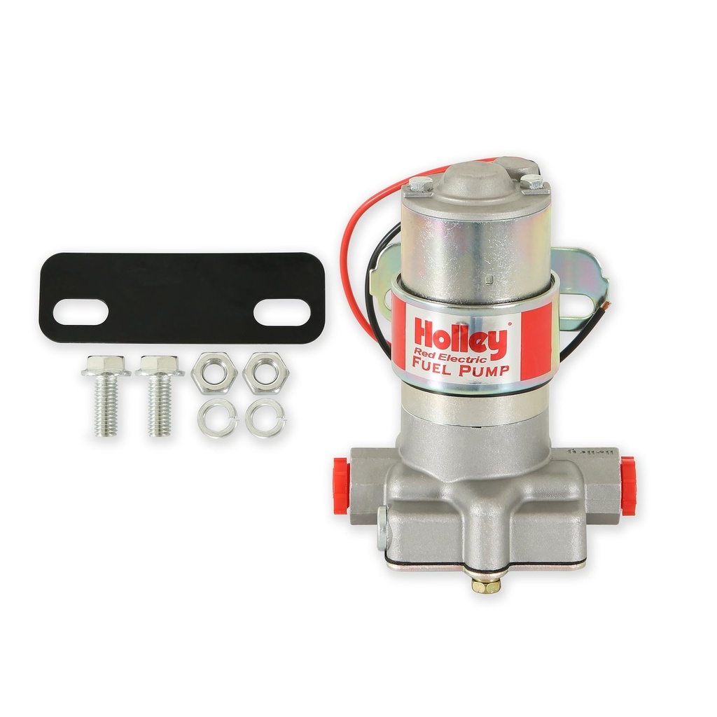 Holley 12-801-1: 12-801-1 Red Electric Fuel Pump for Carbureted Engines [7 psi]