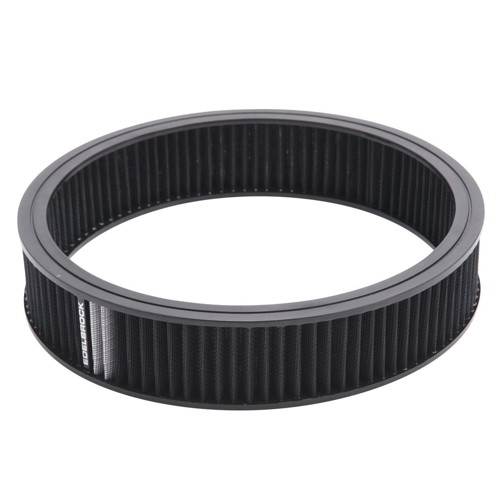 Edelbrock 43668: Pro-Flo Air Filter Round Replacement Black Element 3" Tall