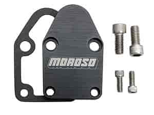 Moroso 65395: Fuel Pump Block-Off Plate Small Block Chevy