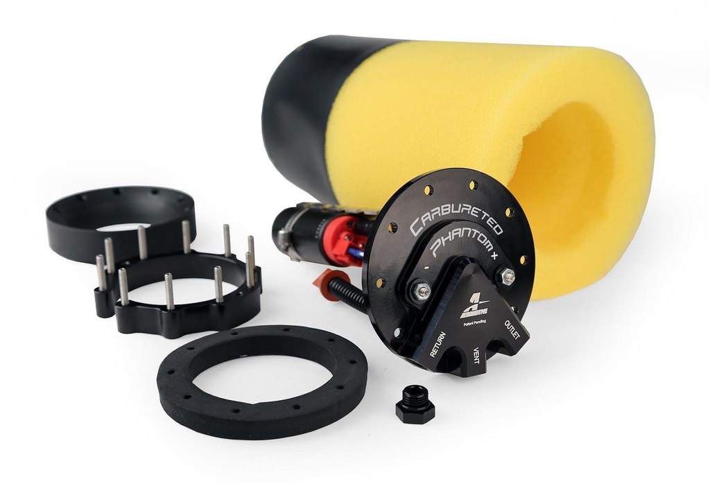 Aeromotive 18201: Carbureted Phantom Fuel System Stealth 325 lph Fuel Pump (370 lph @ 15 psi) Supports up to: 1200 HP