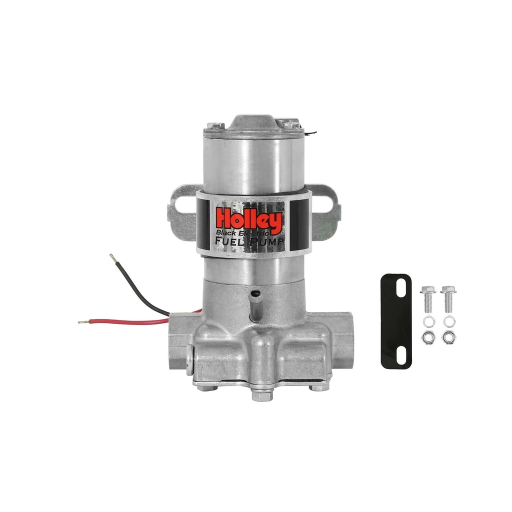 Holley 712-815-1: 712-815-1 Marine Black Electric Fuel Pump for Carbureted Engines [14 psi]