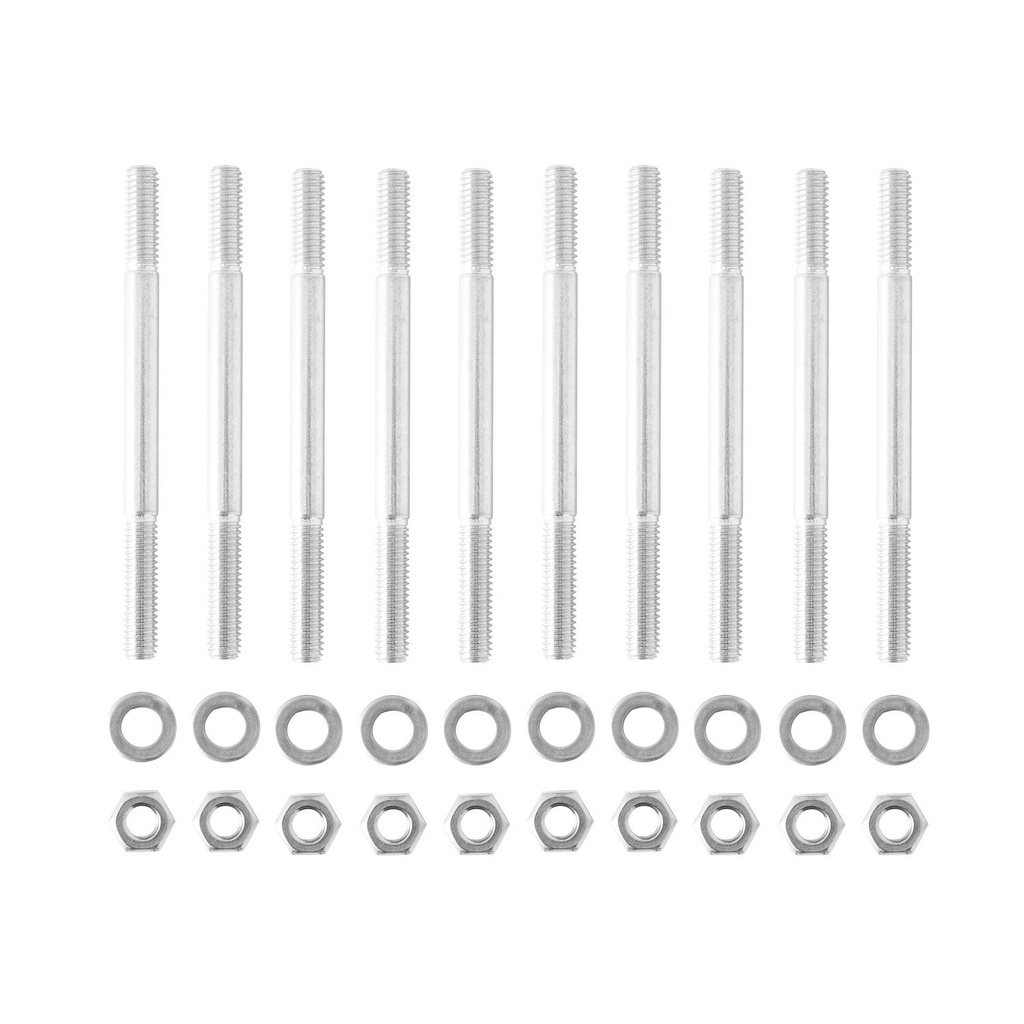 Holley 300-225: 300-225 Intake to Cylinder Head Stud Kit Stud: M6 x 1.0 Threads